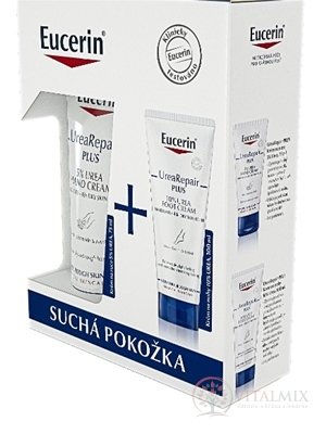 Eucerin UreaRepair PLUS Kazeta krém na ruce 75 ml + krém na nohy 100 ml (Vánoce 2020) 1x1 set