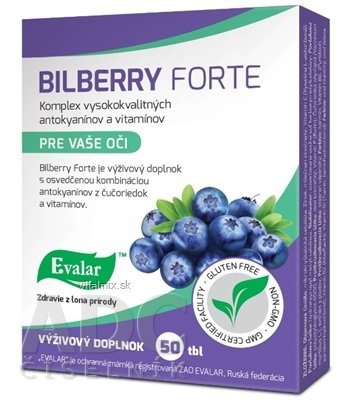 Evalar BILBERRIES FORTE tbl 1x50 ks