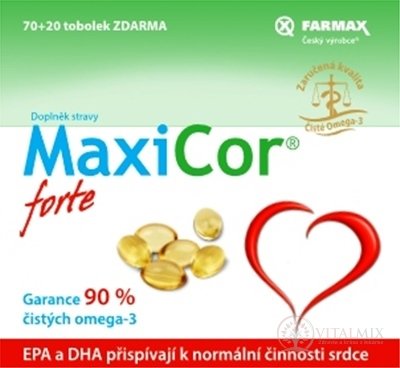 Farmax MaxiCor forte cps 70 + 20 zdarma (90ks)