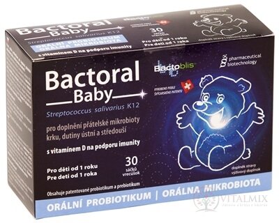 favea Bactoral Baby s vitamínem D sáčky, pro děti od 1 roku, 1x30 ks