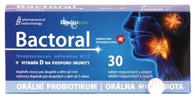 BACTORAL+vitamin D (Pharmaceutical Biotechnology) tbl mnd 1x30 ks