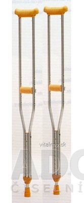Fazzini berle GR306 Podpažní Hliníková střední, výškově nastavitelná na 114-134 cm, 1x2 ks