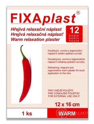 FIXAplast WARM Hřejivá náplast 12x16 cm, 1x1 ks