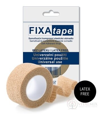 FIXAtape samofixační elastické obinadlo STRETCH kompresní, bez latexu 2,5cm x 450cm, 1x1 ks