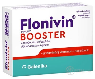 Flonivin IMMUNO BOOSTER cps (prospěšné bakterie + 5 vitamínů + zinek) 1x30 ks