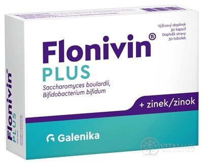 Flonivin PLUS cps (Saccharomyces + Bifidobacterium + zinek) 1x30 ks