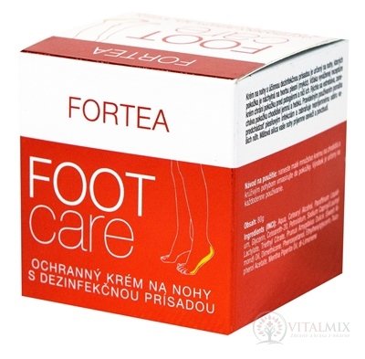 FORTEA FOOT CARE krém s dezinfekční přísadou ochranný, na nohy 1x80 g