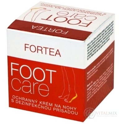 FORTEA FOOT CARE krém s dezinfekční přísadou ochranný, na nohy 1x80 g
