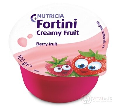 Fortini Creamy Fruit Multi Fibre příchuť červené ovoce 4x100 g