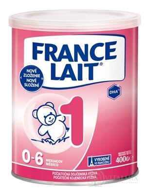 FRANCE LAIT 1 počáteční kojenecká výživa (0-6 měsíců) (inov.složení 2021) 1x400 g