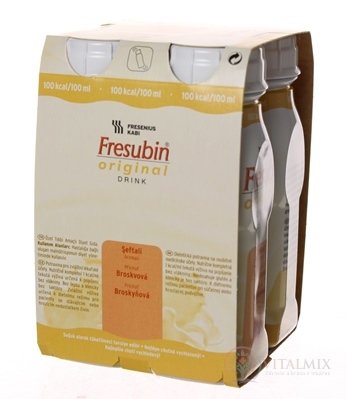 Fresubin Original DRINK EasyBottle, příchuť broskvová, 4x200 ml (800 ml)