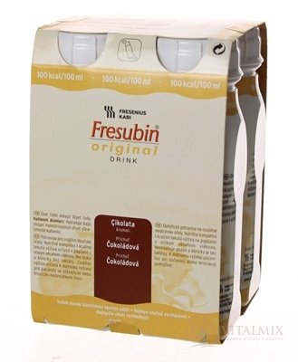 Fresubin Original DRINK EasyBottle, příchuť čokoládová, 4x200 ml (800 ml)