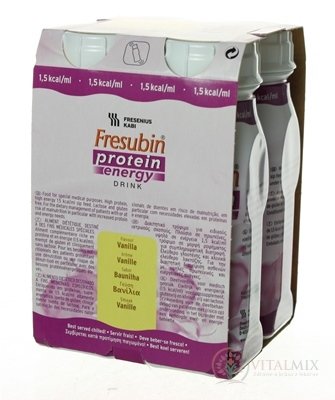 Fresubin Protein energy DRINK EasyBottle, příchuť vanilka, 4x200 ml (800 ml)