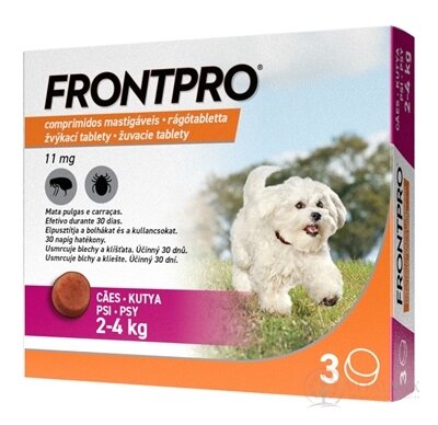 FRONTPRO 11 mg žvýkací tablety pro psy (2 - 4 kg) 1x3 ks