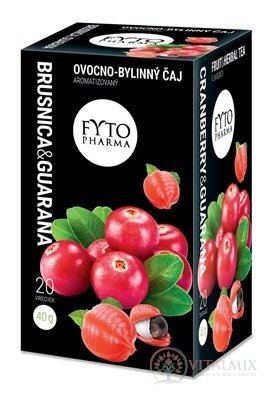 FYTO brusinek &amp; GUARANA ovocno-bylinný čaj 20x2 g (40 g)