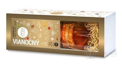 FYTO Dárková kazeta Vánoce Vánoční čaj: porcovaný 20x2 g (40 g) + med 250 g, 1x1 set