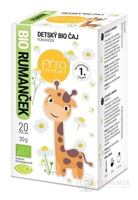 FYTO DĚTSKÝ BIO ČAJ RUMANČEK (od ukončeného 1. týdne) 20x1,5 g (30 g)