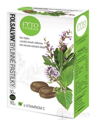 FYTO Folsalvin bylinné pastilky s vitamínem C 1x30 ks