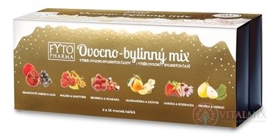 FYTO Ovocně-Bylinný MIX Zimní edice dárková kazeta, 6 druhů čajů po 10 sáčků, 60x2 g (120 g)