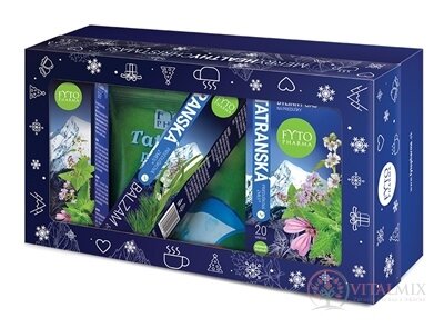 FYTO Tatranská průdušková směs DÁRKOVÝ SET vánoční (čaj + sirup + balzám + bonbóny) 1x1 set