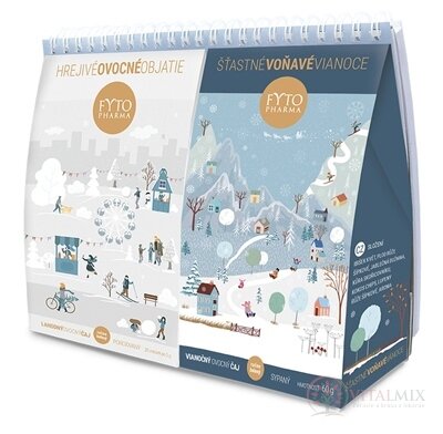 FYTO Vánoční dárková sada čajů s kalendářem Vánoční čaj: sypaný 60 g + porcovaný 20x2 g (40 g), 1x1 set