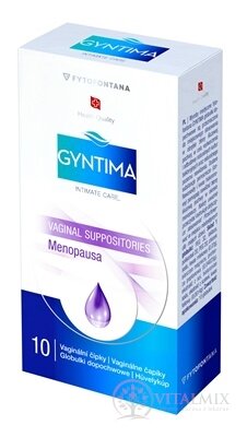 fytofontana GYNTIMA Menopause vaginální čípky (inov.2025) 1x10 ks