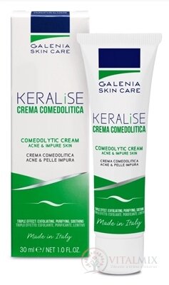GALENIA KERALISE CREMA COMEDOLITIKA krém s exfoliačním účinkem na obličej a tělo 1x30 ml