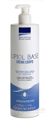 GALENIA LIPIOL BASE CREMA CORPO tělový krém s vysokým obsahem lipidů, suchá pokožka 1x500 ml