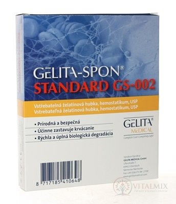 GELITA-SPON STANDARD GS-002 80x50x10 mm 1x2 ks