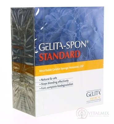 GELITA-SPON TAMPON GS-210 80x30 mm (průměr) 1x5 ks