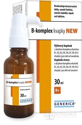 GENERICA B-komplex kapky NEW pro děti od narození 1x30 ml