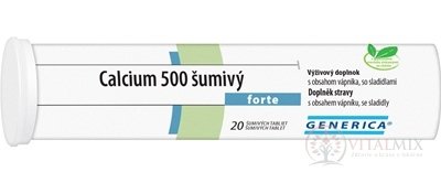 GENERICA Calcium 500 forte tbl eff 1x20 ks