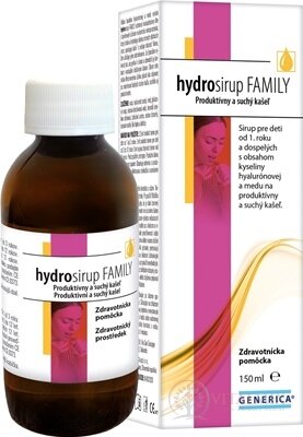 GENERICA hydrosirup FAMILY na produktivní a suchý kašel 1x150 ml