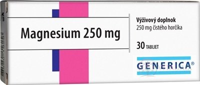 GENERICA Magnesium 250 mg tbl 1x30 ks