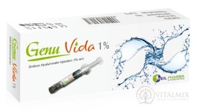 Genu Vida 1,0% intraartikulární roztok injekce hayluronátu sodného 1x2 ml