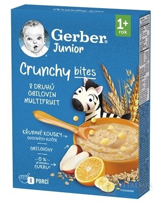 Gerber Junior Nemléčná kaše s křupavými kousky ovocná - multifruit (od ukonč. 1. roku) 1x200 g