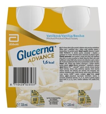 Glucerna ADVANCE 1,6 kcal vanilková příchuť 24x220 ml