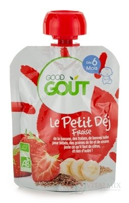 Good Gout BIO Jahodová snídaně ovocný příkrm (od ukonč. 6. měsíce) 1x70 g