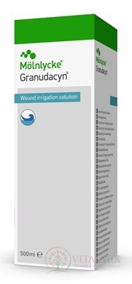 Granudacyn oplachový roztok na rány 1x500 ml