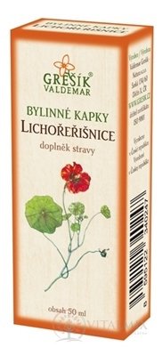 GREŠÍK BYLINNÉ KAPKY LICHOŘEŘIŠNICE 1x50 ml