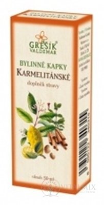 GREŠÍK BYLINNÉ KAPKY Karmelitánské 1x50 ml