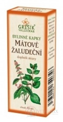 GREŠÍK BYLINNÉ KAPKY mátový ŽALUDEČNÍ 1x50 ml