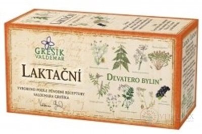 GREŠÍK laktační ČAJ bylinný čaj porcovaný v nálevových sáčcích 20x1,5 g (30 g)