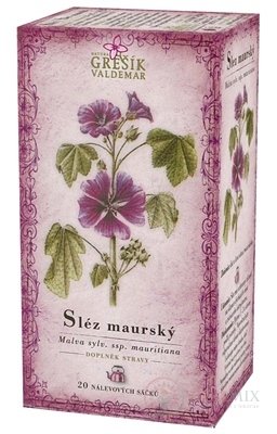 GREŠÍK sléz maurský bylinný čaj v nálevových sáčcích 20x1 g (20 g)