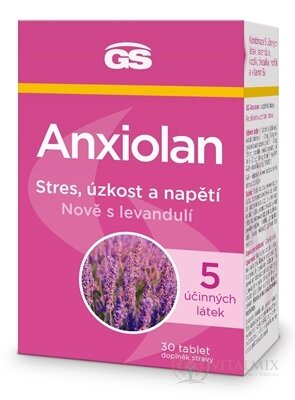 GS Anxiolan s levandulí tbl 1x30 ks
