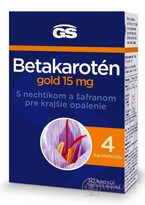 GS Betakaroten gold 15 mg cps s měsíčkem a šafránem 1x30 ks