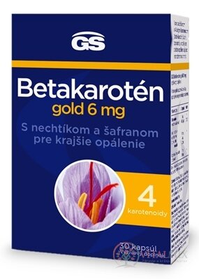 GS Betakaroten gold 6 mg cps s měsíčkem a šafránem 1x30 ks
