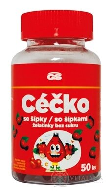 GS Céčko se šipkami želatinky bez cukru 1x50 ks