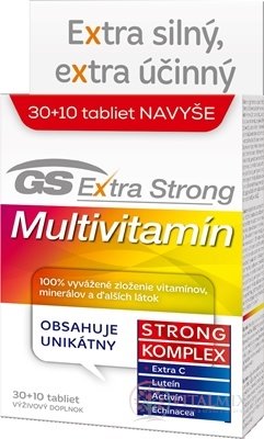 GS Extra Strong Multivitamin 2017 tbl 30 + 10 navíc (40 ks)