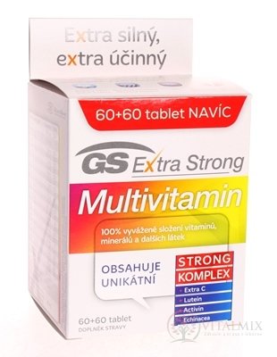 GS Extra Strong Multivitamin 2017 tbl 60 + 60 navíc (120 ks)